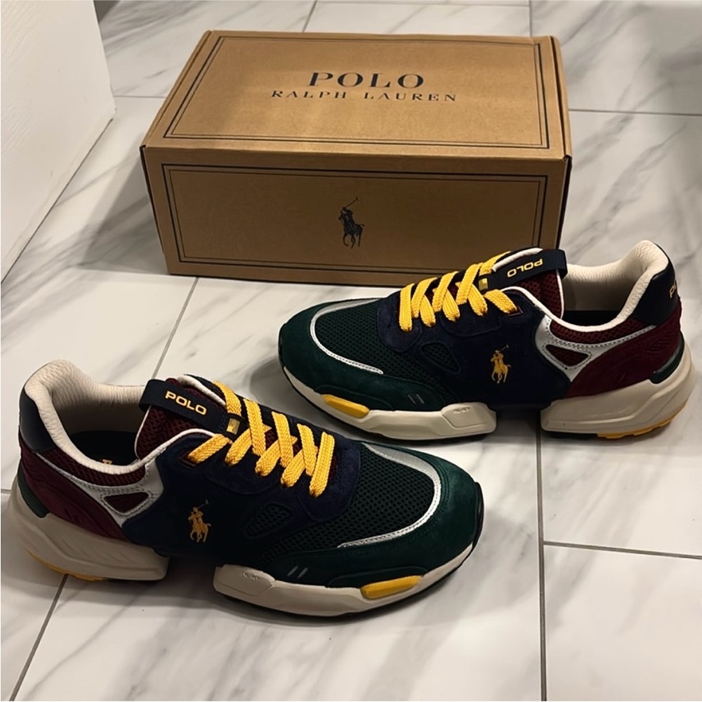 Men’s Polo Ralph Lauren Colorblock Sneakers - Picture 2 of 5